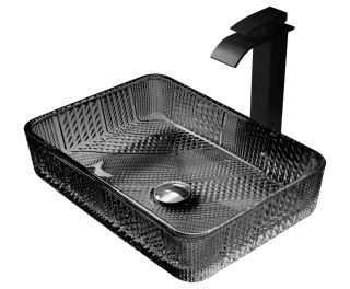 Раковина ABBER Glas AK2312B 46см чёрный